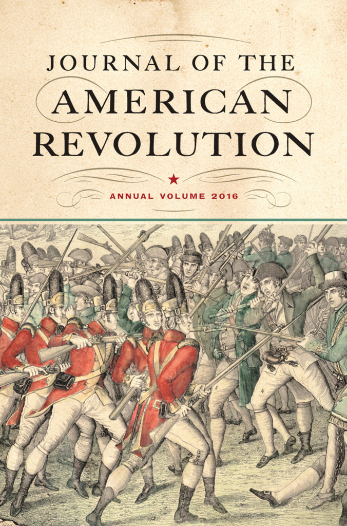  Journal of the American Revolution 2016 cover art